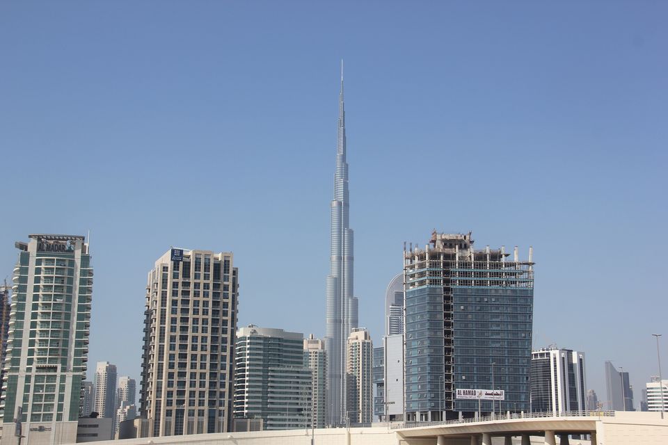 Burj Khalifa ve Downtown Dubai gökdelenleri