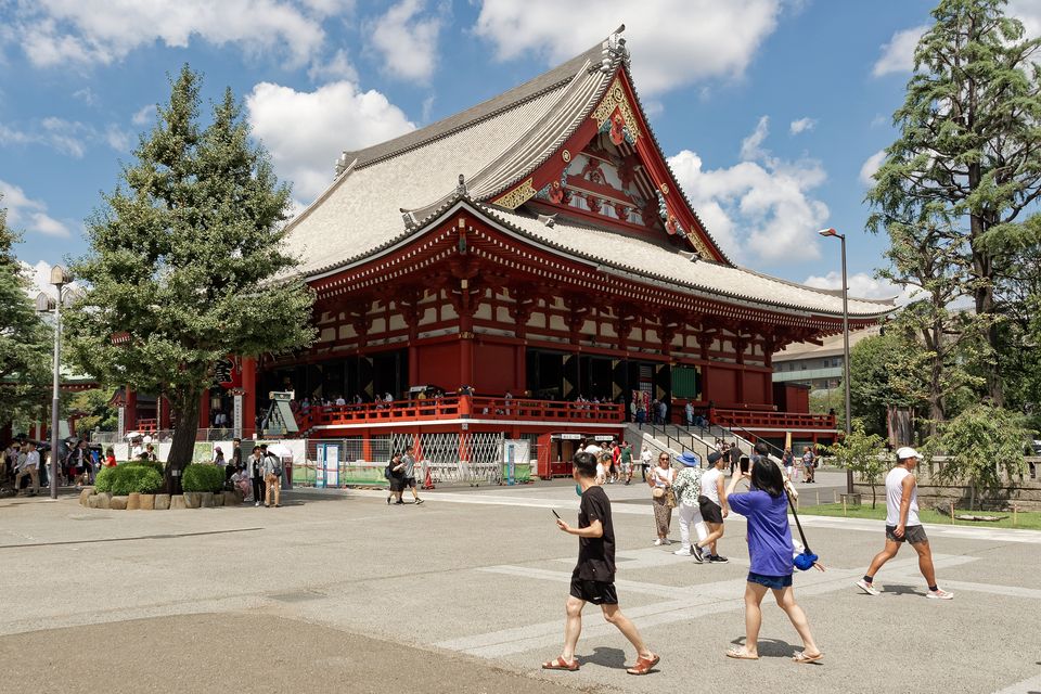 Senso-ji Tapınağı'nın ana salonu, Asakusa, Tokyo